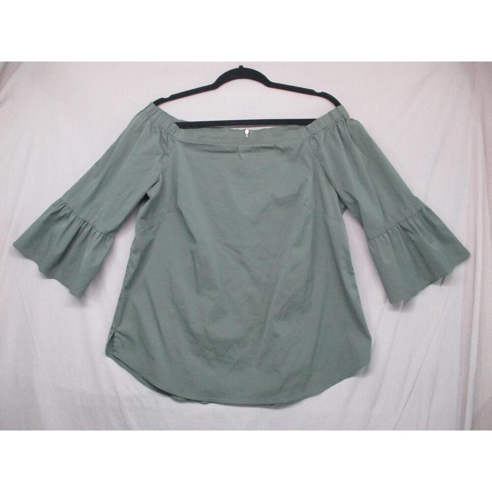 White House Black Market Off-the-shoulder Bell Sleeves Blouse Womens Size M‎